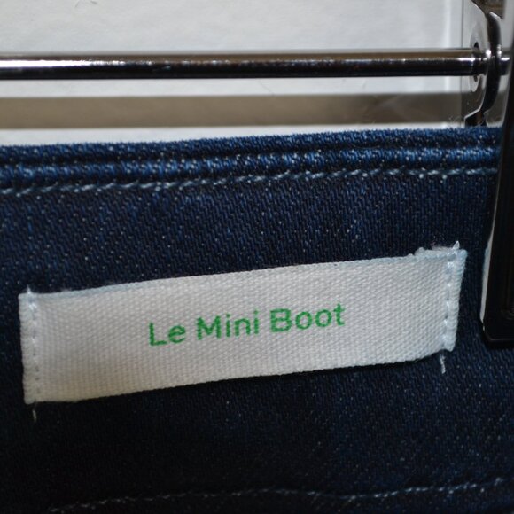 Frame Le Mini Boot Raw Hem Womens 25 Stretch 5 Pocket Straight Leg Blue Jeans - Picture 8 of 9